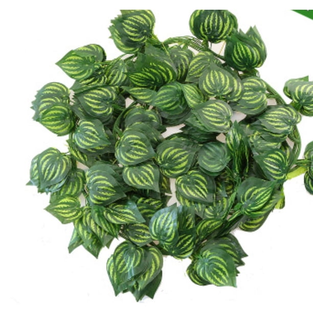 Hoja de sandía hiedra artificial, 12 unidades, guirnaldas de plantas artificiales, hojas artificiales, guirnaldas de hiedra de hoja caduca, decoración para bodas, cocinas, jardines y oficinas JM MX-0138922FYD