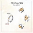 thumbnail image 3 of Sunflower Rings for Women 925 Sterling Sliver Fidget Spinner Ring Sun Flower Anxiety Rings Sunflower Jewelry for Women, 3 of 6