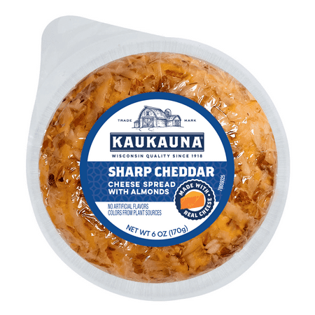 Kaukauna® Sharp Cheddar Spreadable Cheese Ball, 6 oz, Refrigerated