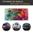 thumbnail image 5 of Kdxio Butterfly Flower Cascade License Plate Car Front License Plate Car Decoration Car Accessories Front Tag Plate Standard Size, 5 of 8