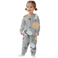 thumbnail image 2 of oqasdz Baby Girl Outfits Pajama Set 2 Piece Cute Print Sleepwear For Kids Soft Long Sleeve Top And Pants Matching Outfit Nightwear Size 2 Y-3 Y, 2 of 3