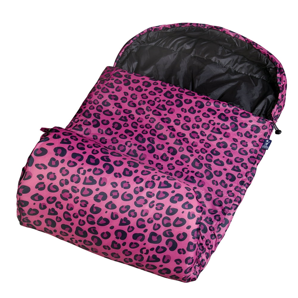 wildkin-stay-warm-30-degree-kids-sleeping-bag-pink-leopard-walmart