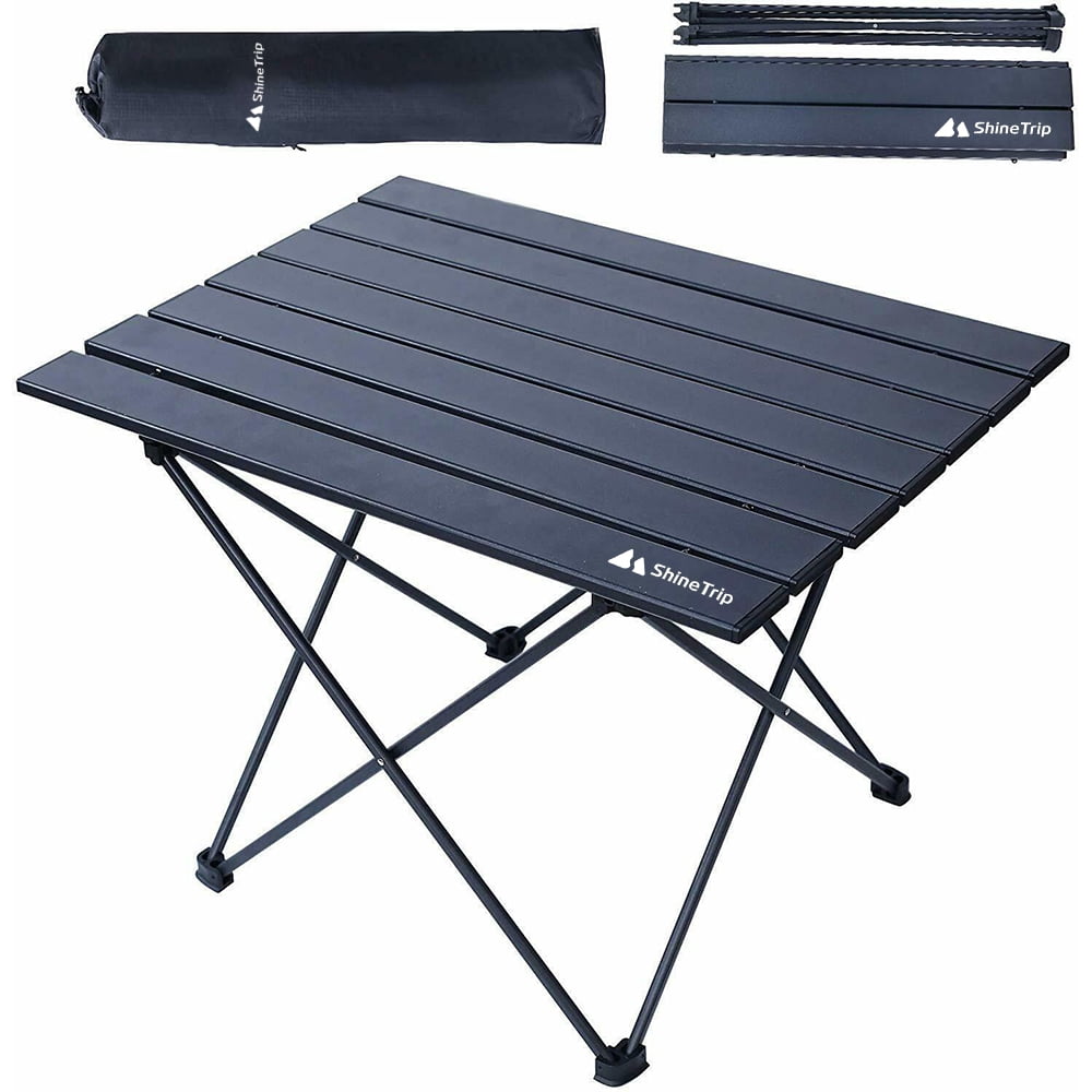 ARROWHEAD OUTDOOR Heavy-Duty Portable Camping Folding Table, 2 Cup ...