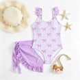 thumbnail image 2 of Bathing Suits Sleeveless Girls Swimsuit 1 Piece Fashion Bathing Suit Girls Girls Size 11-12 Years Swimsuit, 2 of 8