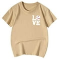 thumbnail image 6 of Hiijoy Toddler Girls Baseball Graphic Tshirt Loose Short Sleeve Casual Sports T-Shirt Tee, 6 of 6
