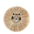 thumbnail image 3 of Nordic Rural Hand-woven Cartoon Lion Tiger Straw Wand ing Crafts Cotton Thread Weaving Tapestry Decor, 3 of 7