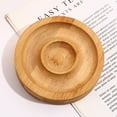 thumbnail image 3 of Inteprter 2 piezas de madera bandeja cuentas joyería brazalete accesorios decoración soporte ranura organizador soporte encimera Almacenamiento y organización del hogar Bambú/Redondo, 3 of 6