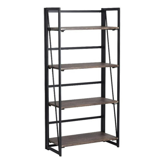 Homycasa 5 Tier Industrial Storage Shelf with Metal Frame Rustic Brown