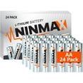 thumbnail image 1 of Batería NINMAX Litio AA 1,5 V 3500 mAh, paquete de 24, 1 of 6