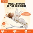 thumbnail image 2 of Asiento plegable Bouncer VEVOR para bebés de 0 a 9 meses con barra de juguetes, color beige, 2 of 9