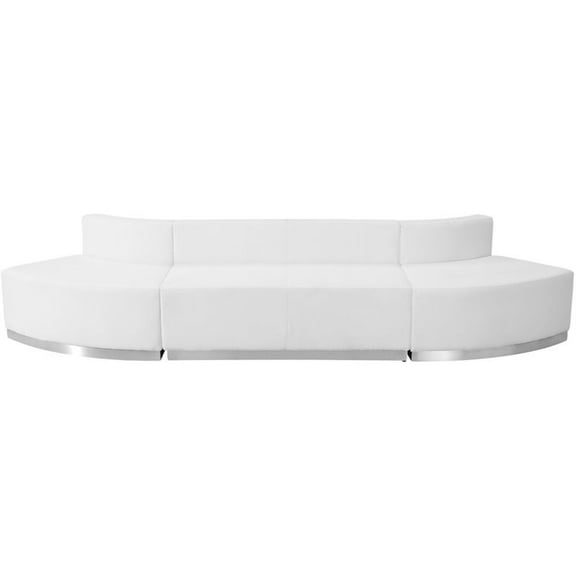 Flash Furniture Hercules Alon 3 Piece Reception Seating in White