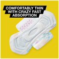 thumbnail image 3 of U by Kotex CleanWear Ultra Thin Pads with Wings, Regular Absorbency, 3 of 5