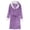 Purple, variant on Hrsba Womens Winter Robes,Sleepwear for Women Solid Color Fleece Long Length Robe with Belt and Pockets Home Loungewear