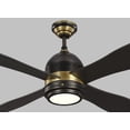 thumbnail image 2 of Monte Carlo Metrograph Metrograph 56" 4 Blade Led Ceiling Fan - Deep Bronze and Brass /, 2 of 7