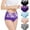 Pink, variant on PMVFHDE 5-Pack Mixed Color Womens Elastic High Waisted Cotton Underwear Soft Breathable Comfortable Briefs Cotton Underwear For Women Pink,L