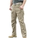 thumbnail image 2 of Pantalones de trabajo largos para hombre, elegantes, de color sólido, con múltiples bolsillos y cálidos., 2 of 5