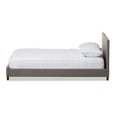 thumbnail image 3 of Baxton Studio Elizabeth Modern and Contemporary Grey Fabric Upholstered Panel-Stitched Queen Size Platform Bed, 3 of 7