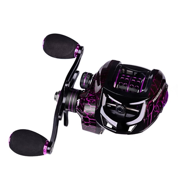 CAROOTU Low-Profile Fishing Reel Stainless Steel Bearing Adjustable Lure Fishing Reel