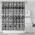 thumbnail image 2 of Rustic Boho Shower Curtain 72x84 Inches Bathroom Curtain Quick-Drying Polyester with Plastic Hooks Vintage Tribal Decor, 2 of 5