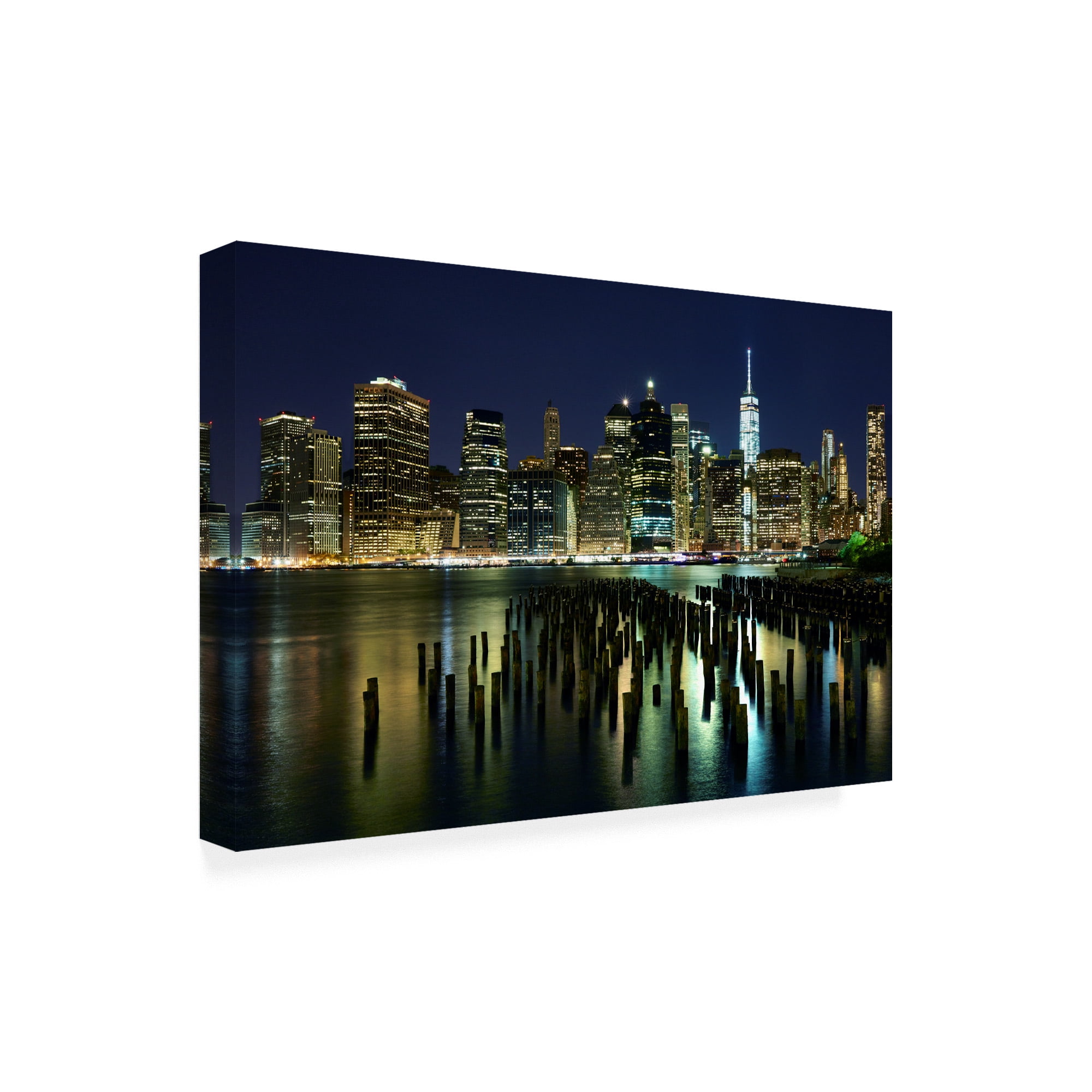 Trademark Fine Art 'New York at Night VII' Canvas Art by James McLoughlin
