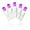 Purple - White, variant on Queens of Christmas 35 Count Purple Decorative LED Light Set on White Wire 4 in. Spacing