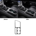 thumbnail image 1 of Real Bright Soft Car Interior Carbon Fiber Sticker DecorationFor Dodge Challenger 2008-14 Carbon Fiber Interior Center Cupholder CoverAuto Car Protection Interior Accessories, 1 of 8