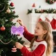 thumbnail image 5 of Long Haired Christmas Bow Candy Color Tree Ornaments DIY Party Decorations Cute Christmas Decor Handmade Holiday Accessories, 5 of 5