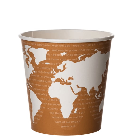 Eco Products 24-oz. World Art Renewable & Compostable Food Container/Case / 500 ct.