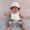 thumbnail image 3 of Funky Junque Kids Trucker Hat Baseball Cap - Literally Just a Girl - Rose/Beige (X-Small - 0-12 Months), 3 of 7