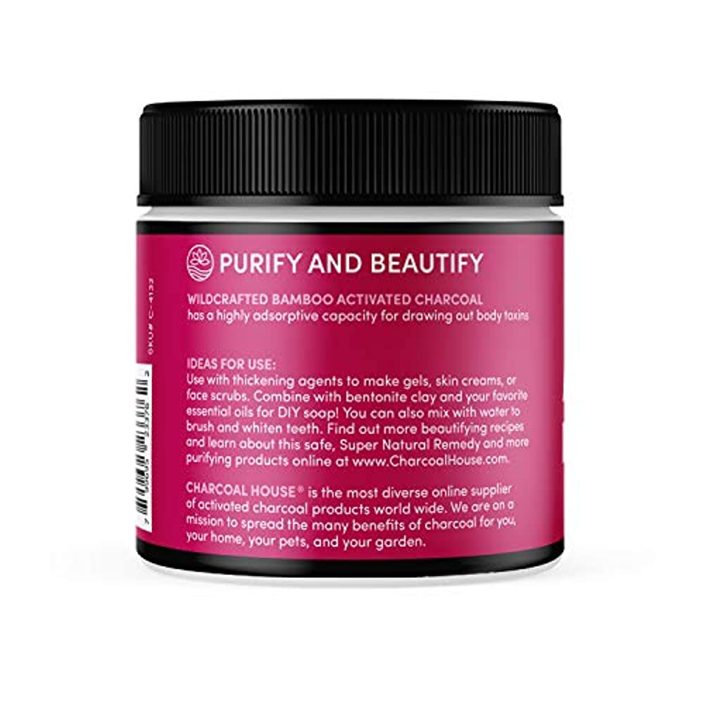 Bamboo Activated Charcoal Powder Beauty and Cosmetics