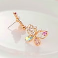 thumbnail image 5 of Guardurnaity 1 par de pendientes de mariposa con diamantes de imitación de colores, pendientes de perlas ahuecados, pendientes de cristal para Ropa, zapatos y accesorios Miscelánea, 5 of 5