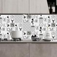 thumbnail image 2 of 10 piezas/juego de pegatinas de azulejos vintage para baño, cocina, pegatinas de pared de PVC H, 2 of 9