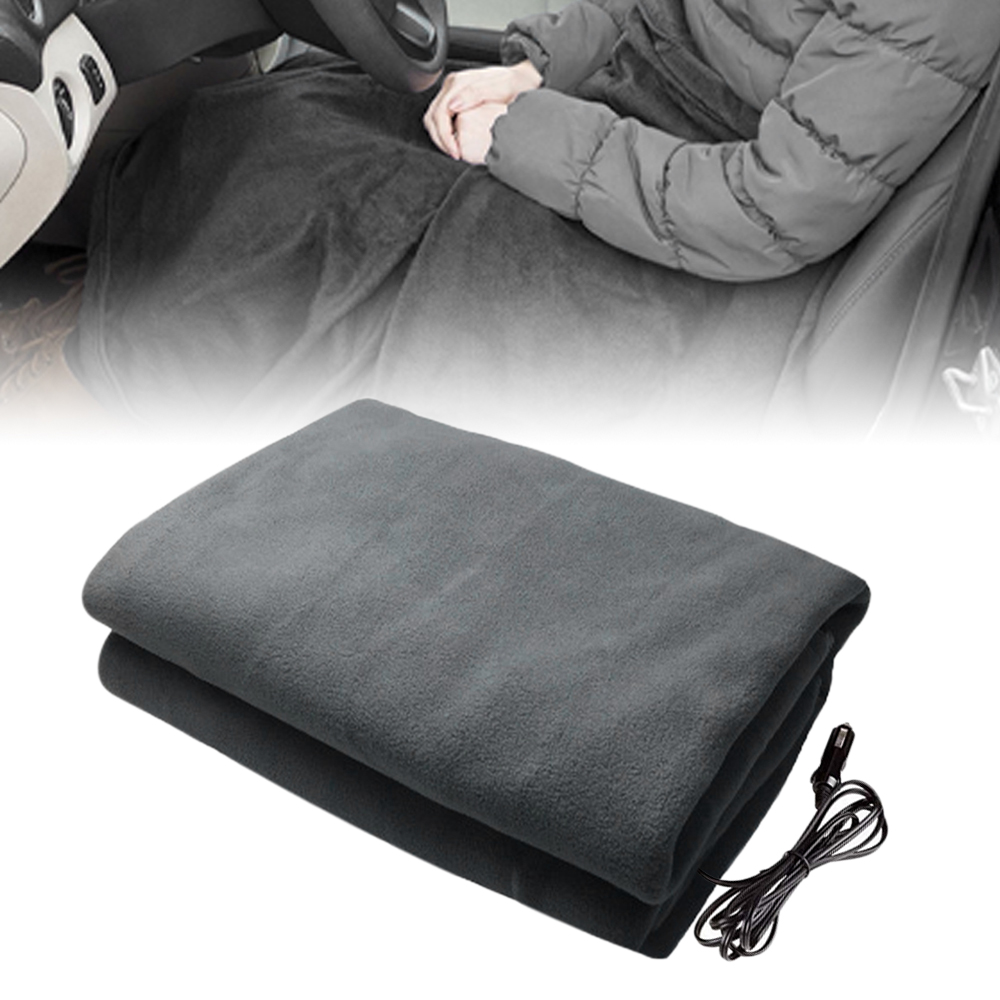 LEERUI 12V Car Electric Heated Blanket Cotton for Car RV Great for Cold