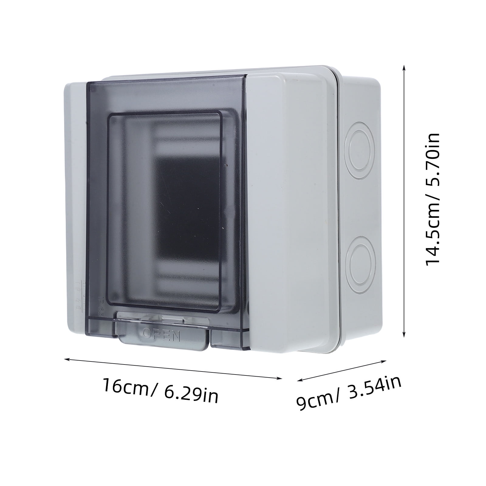 GOOHOCHY 1 Set Waterproof Electric Distribution Box For Homes Workshops Hotels And Power Stations Rated Plastic Breaker Box With Transparent Cover