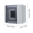 thumbnail image 2 of BESTYASH 1 Set Waterproof Distribution Protection Box For Outdoor Use In Hotels With Light Grey Abs Plastic, 2 of 8