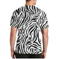 thumbnail image 2 of Halloween Costume All Over Zebra Print Mens T Shirt with Zebra Ears Headband, 2 of 4