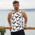 thumbnail image 4 of Wukai Funny Chicken Print Men’s Workout Tank Top Sleeveless Muscle T shirt Gym Running Fitness Tank Top-X-Large, 4 of 7