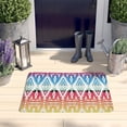 thumbnail image 2 of Rainbow Ethnic Pattern Flannel Non Slip Door Rugs,Washable Door Mats Indoor,Decorative Door Mats,Dirt-Resistant and Absorbent Doormat for Entrance,Bedroom,Kitchen,Bathroom,31.5x17in(80x43cm), 2 of 4