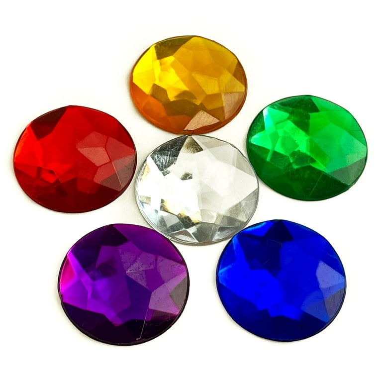 Hello Hobby 18mm Loose Gemstones in Assorted Colors for Crafting