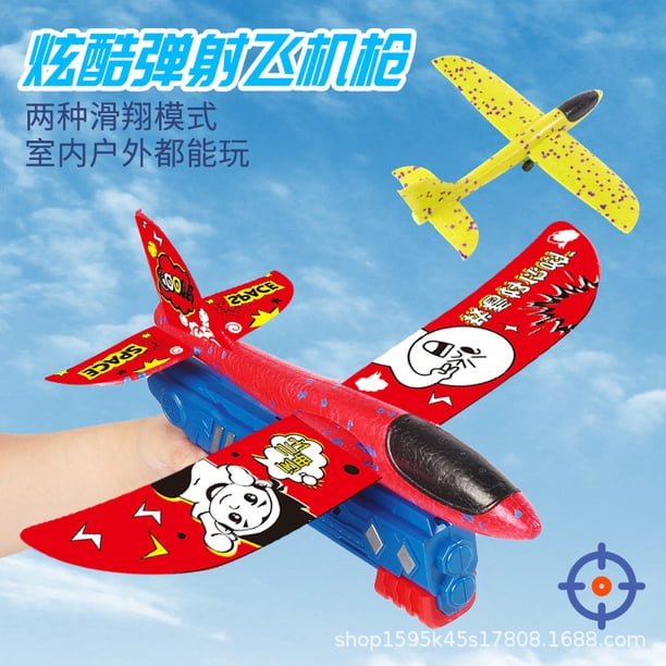 Lanzador De Aviones, Juguete De Catapulta, Lanzamiento De Mano Emergente Con Un Clic, Lanzador De Espuma De Avión Inercial, Juguetes Deportivos Para Niños Al Aire Libre matsuzay FN003472-01