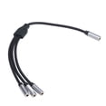 thumbnail image 4 of 3.5mm Female To 3 X 3.5mm Adapter Cable, Easy To Use Stereo HiFi Sound AUX Connector Gold Plated  For Computer 3.5 1 Female To 3 Female, 4 of 8