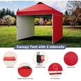 thumbnail image 5 of M optimized Pop Up Canopy 10'x10' Outdoor Sun Shade Instant Tent with 2 Sidewall & Vented Roof, Commercial Sun Shelter, Portable Canopy Shelter for Outdoor Party, Camping, Commercial Events, 5 of 8