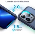 thumbnail image 5 of Designed for iPhone 13 Pro Case, [Support Wireless Charging] Soft Silicone Slim Anti-Scratch Phone Case for iPhone 13 Pro 6.1 inch, Blue, 5 of 7