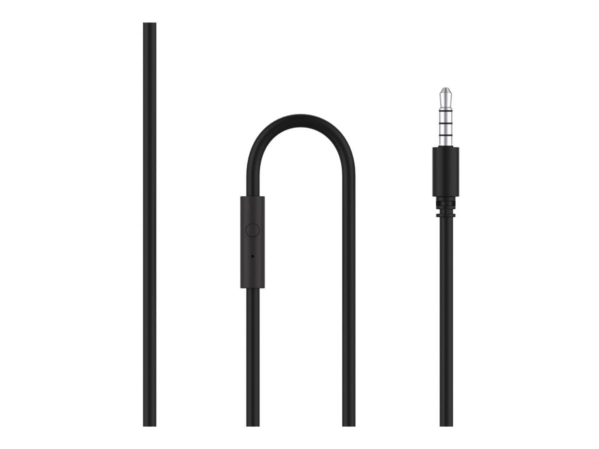 Belkin SoundForm Mini Kids Wired Headphones – Built-in Mic, 85dB Safe Volume, Fun Stickers, Ideal for Online Learning, Works with iPhone 15, iPad, Galaxy, Nintendo Switch 2 & more – Black