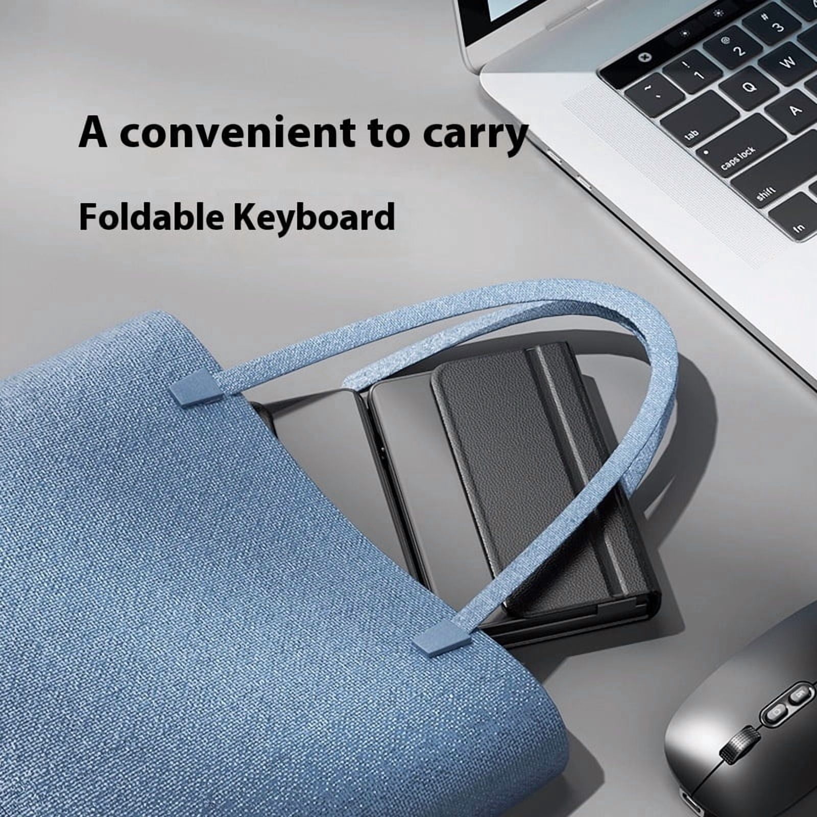 foldable touchpad Keyboard Folding Bluetooth keyboard with  Wireless keyboard and mouse number portable keyboard phone touch pa