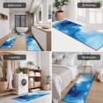 thumbnail image 5 of Blue White Marble Pattern Kitchen Rugs Sets Of 3,Kitchen Runner Rugs Non Skid Washable,Decorative Kitchen Floor Mats for Kitchen,Sink,Laundry,17"x30"+ 17"x47" + 17"x59", 5 of 6