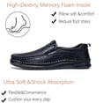 thumbnail image 3 of Mens Casual Moccasins Comfortable Breathable Non-slip Loafers Retro Lightweight Flat Driving Shoes Black 11 US, 3 of 7