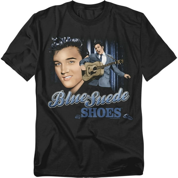Elvis Presley T-Shirt Blue Suede Shoes Unisex Graphic Tee For Men & Women
