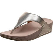 FitFlop Womens Lulu Toe Post Leather Flip-Flop Sandal 11 Rose Gold