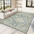 thumbnail image 3 of 5x7 Washable Area Rug Non-Slip Low Profile Vintage Distressed Oriental Rug for Living Room, Bedroom, Dining Room, Office, 3 of 13